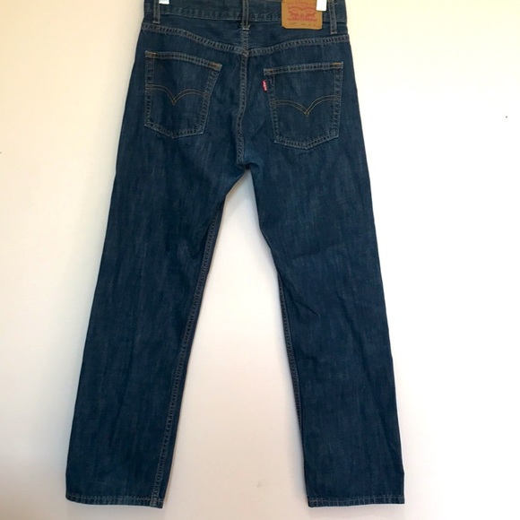 Levi’s 514 straight leg dark wash mid to high rise jeans 28 - Picture 6 of 14